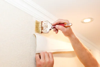 Pose de papier peint à Mothern — revêtements muraux et toiles de verre